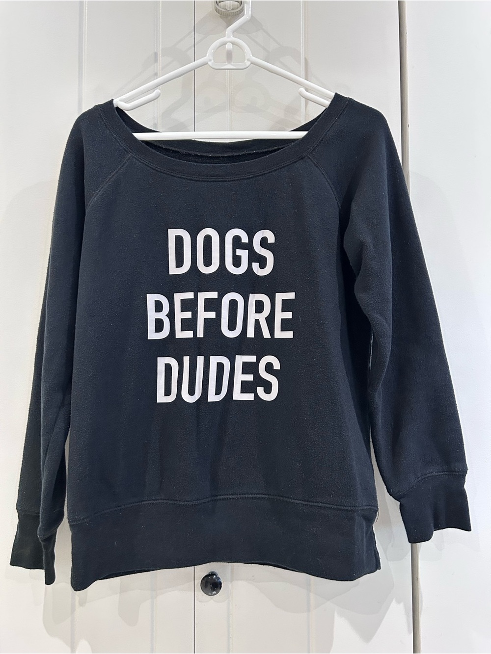 Blonde Ambition ‘Dogs Before Dudes’ sweatshirt
